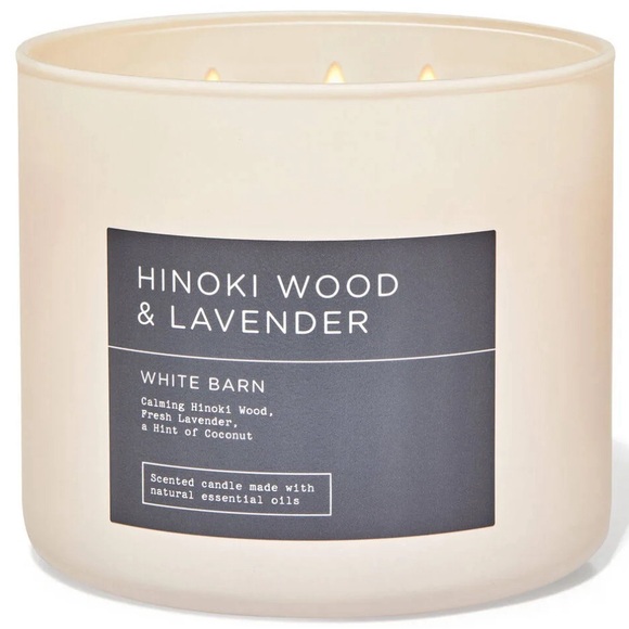 Bath & Body Works Other - Bath and Body Works Hinoki Wood & Lavender 3-Wick Candle